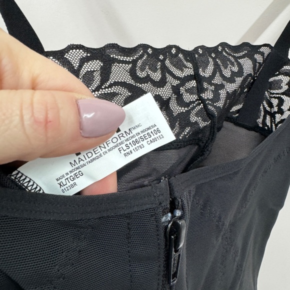 Maidenform Ultra Sculpts Open Bust Romper Size XL New With Tags Back Smoother - Picture 4 of 6